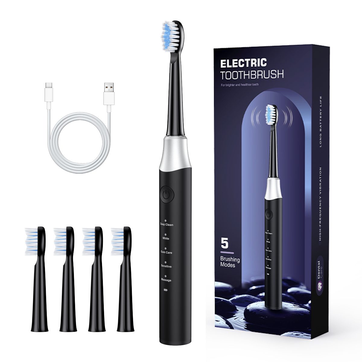 Electric Toothbrush YD07 Black