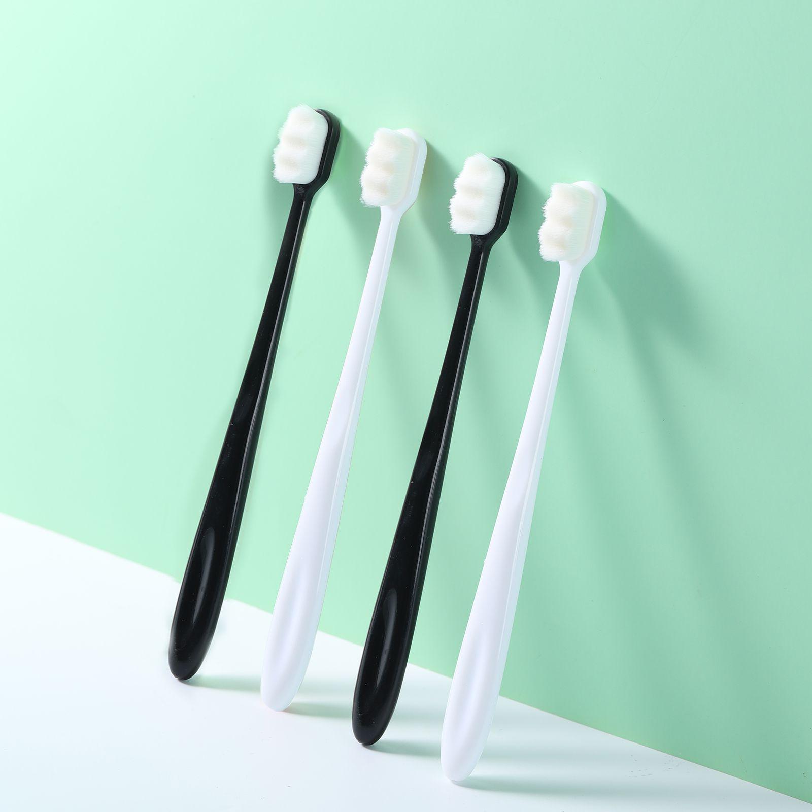 Extra Soft Waving Bristle Toothbrush-White