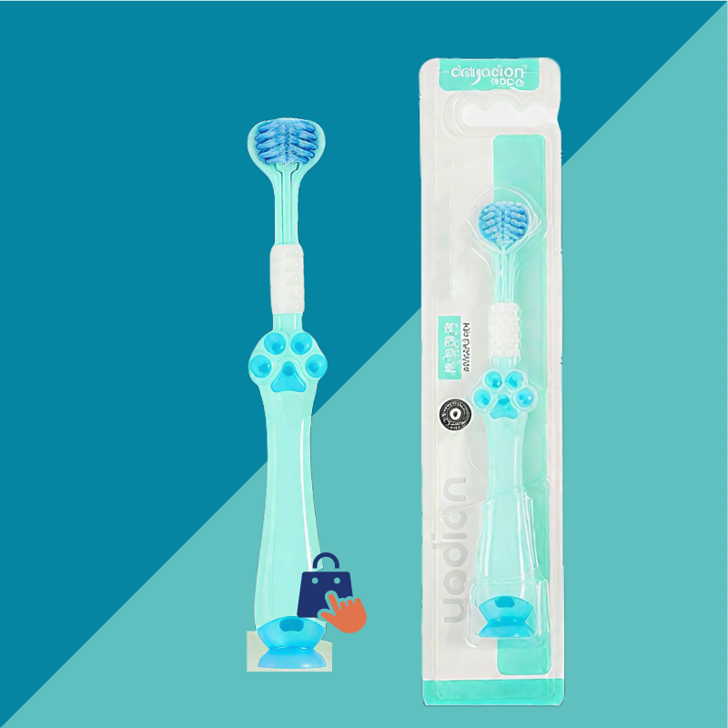 Kitty Paw Toothbrush for Kids Blue