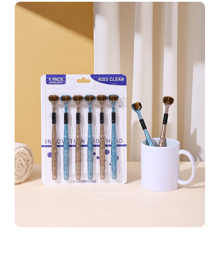 High-Efficient Three Sided Toothbrush